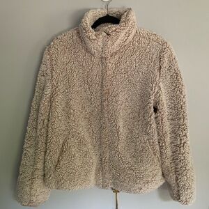 Altar’d State Teddy Jacket in Pink Mauve